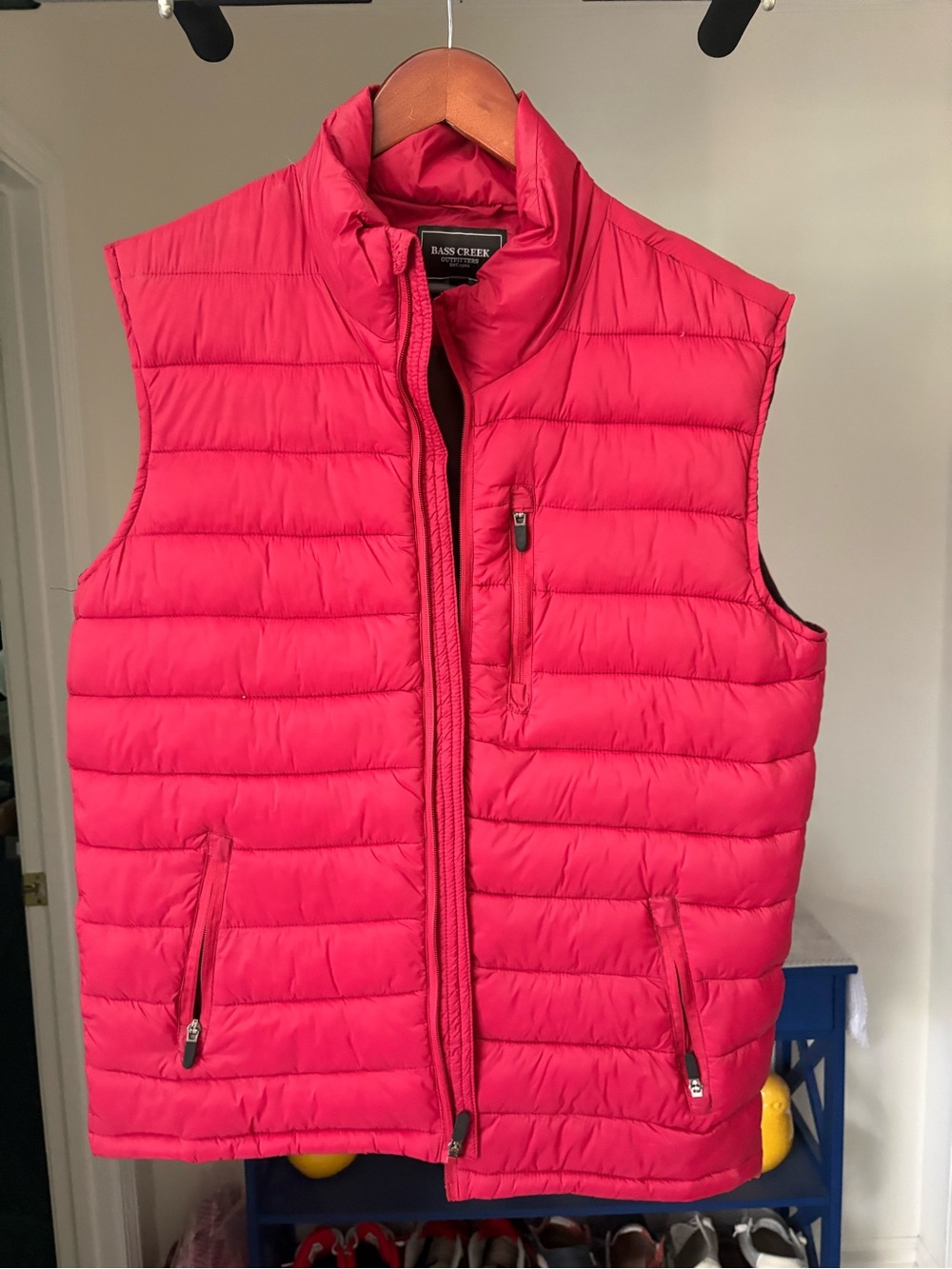 Men’s Quilted Red Puffer Vest